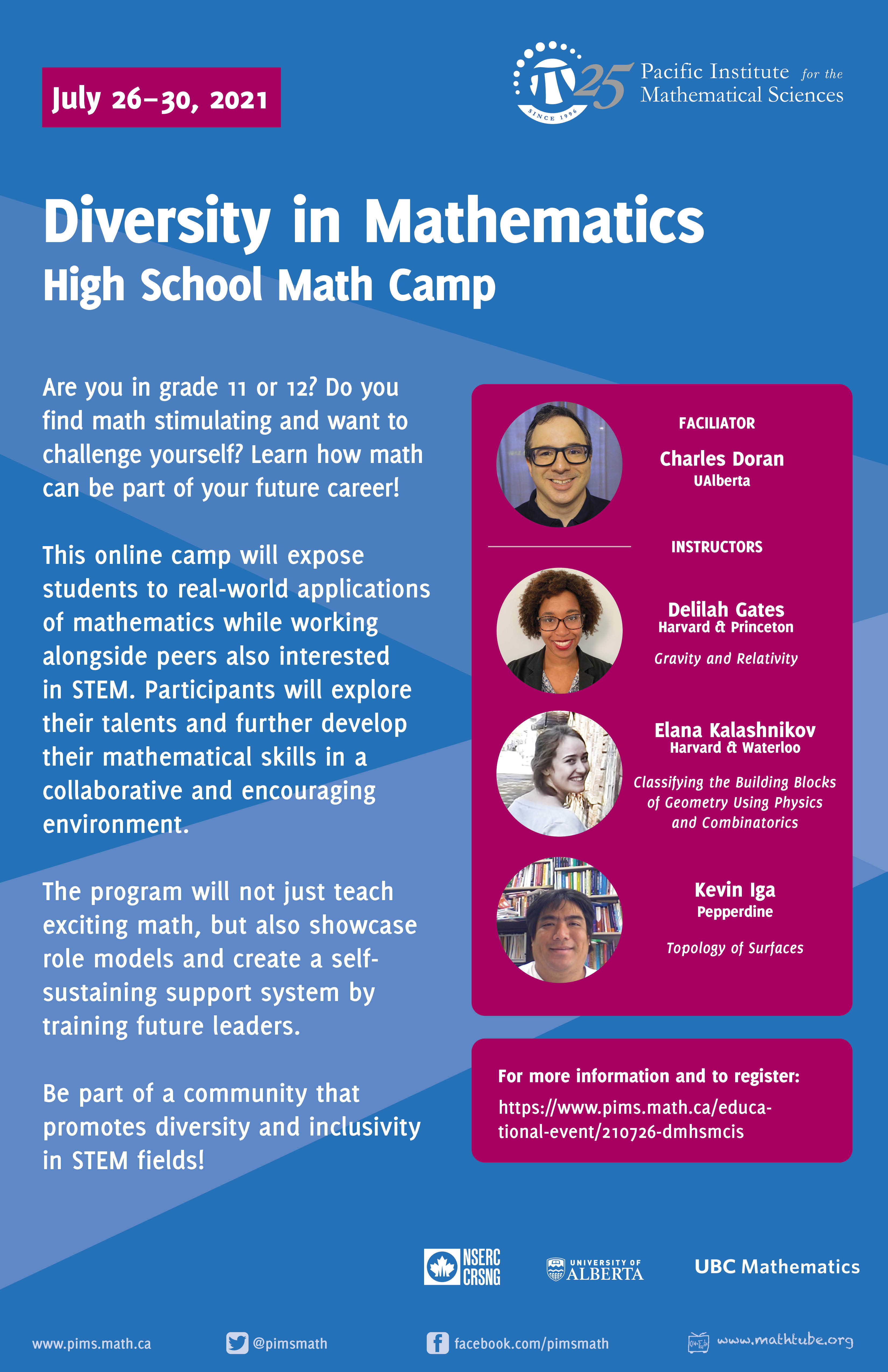 PIMS Diversity in Math - Summer School