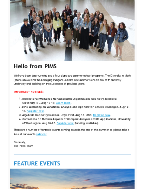 PIMS Connection - August 2019