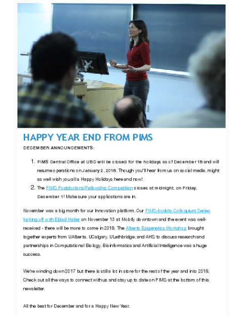 PIMS Connection - December 2017