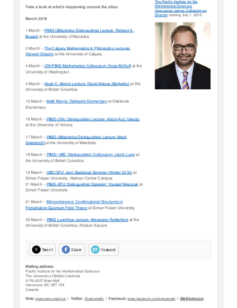 PIMS Connection - March 2016