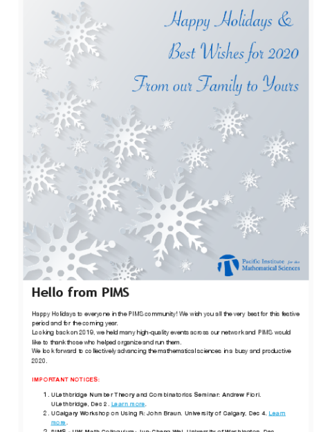 PIMS Connection - December 2019