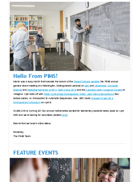 PIMS Connection - April 2018