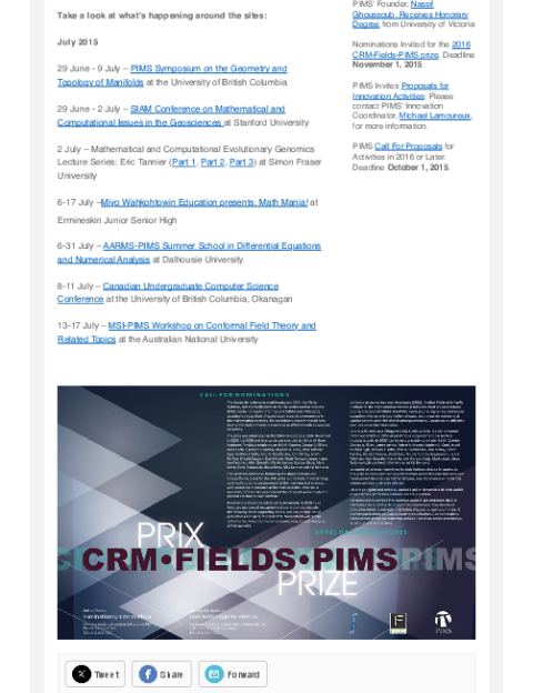 PIMS Connection July 2015