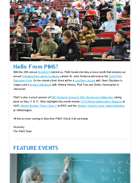 PIMS Connection - May 2018