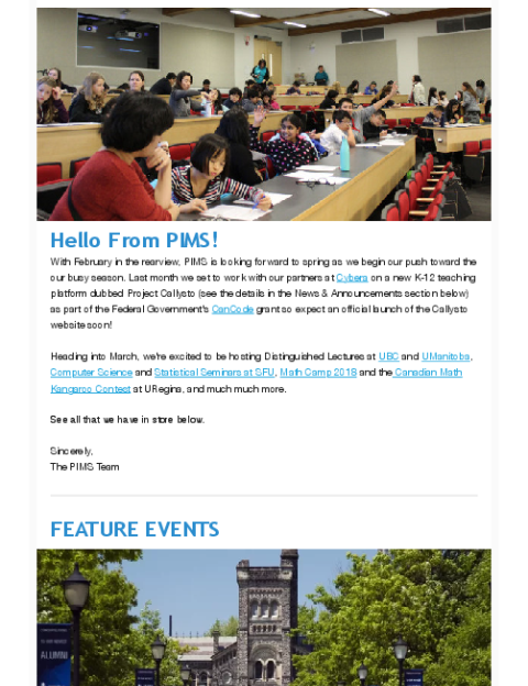 PIMS Connection - March 2018