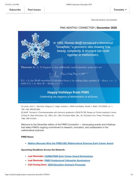 PIMS Connection December 2025