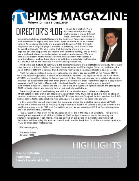 PIMS Newsletter, June 2009