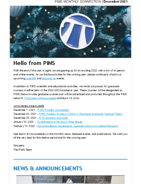 PIMS Connection - December 2021