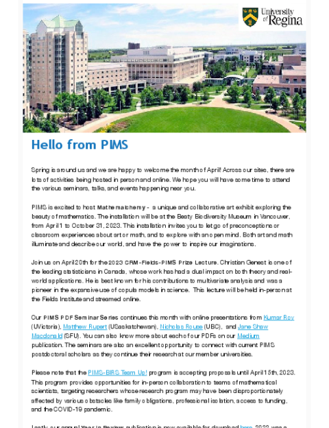 PIMS Connection - April 2023