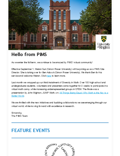 PIMS Connection - September 2020