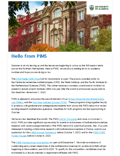 PIMS Connection - October 2023