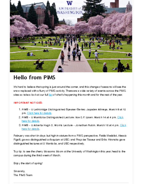 PIMS Connection - March 2019