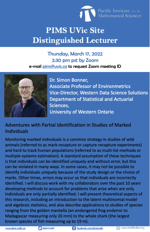 Simon Bonner March 17th 2022 Distinguished Lecture