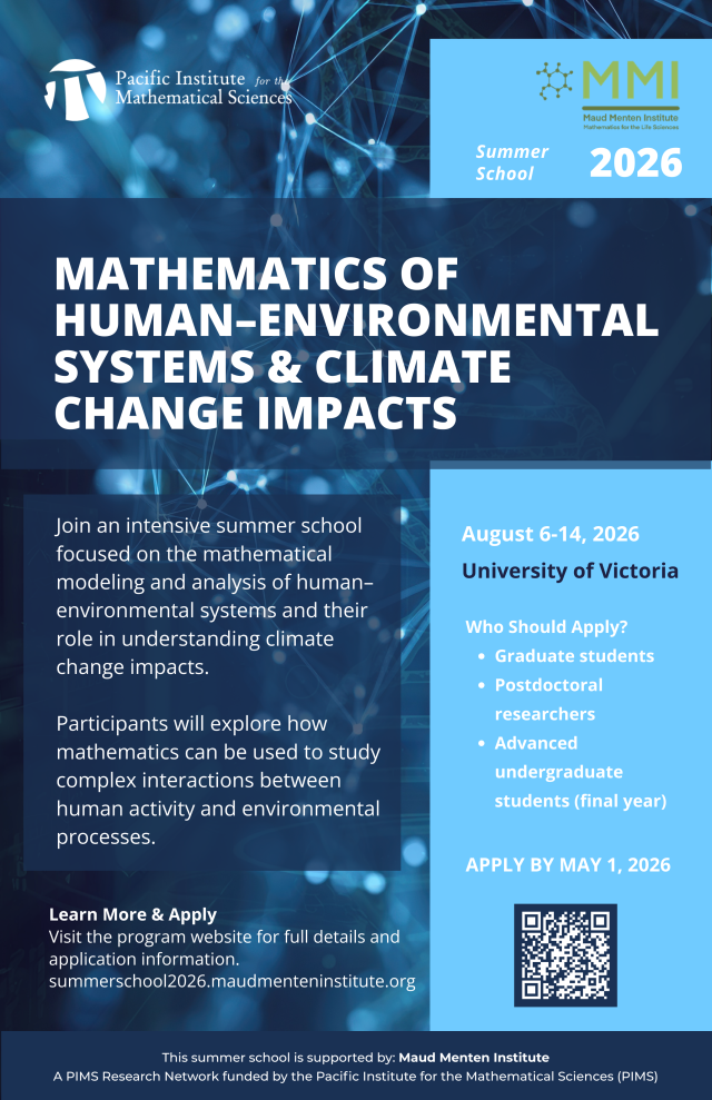 Maud Menten Institute Summer School: Mathematics of Human-Environmental ...