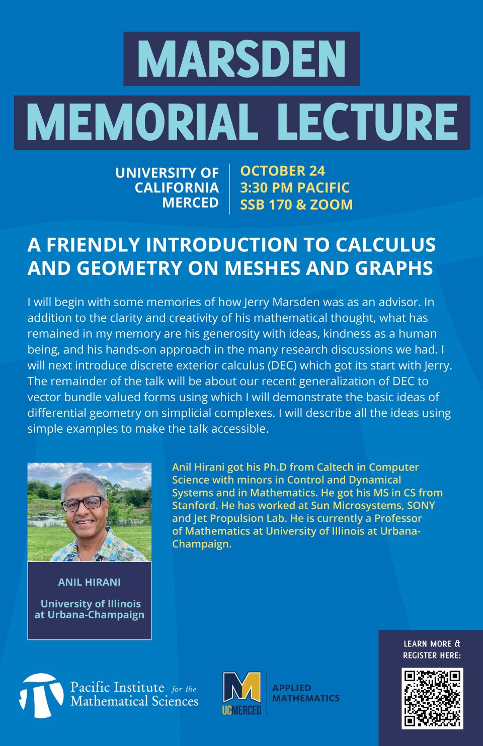 Marsden Memorial Lecture-Anil Hirani