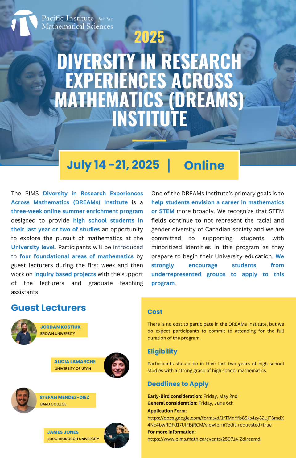 2025 DREAMS Institute Poster